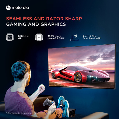MOTOROLA ZX3 108 cm (43 inch) Ultra HD (4K) LED Smart Android TV