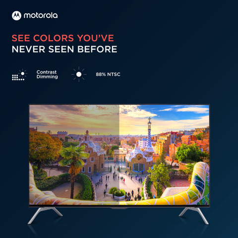 テレビ MOTOROLA ZX3 139 cm (55 inch) Ultra HD (4K) LED Smart Android TV