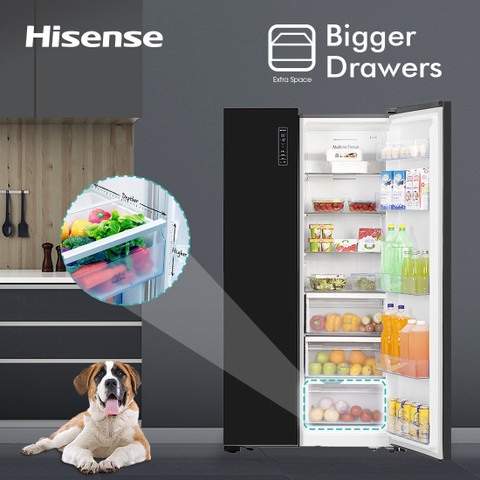 その他 his Hisense 690 L Frost Free Side by Side Refrigerator Online at Best