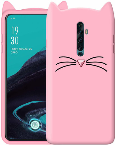 ELEF Back Cover for OPPO Reno 2z Ear Kitty Case 3D Cute Mustache