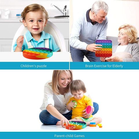totoy Puppet Pop it fidget Toys, push bubble fidget sensory Finger ...