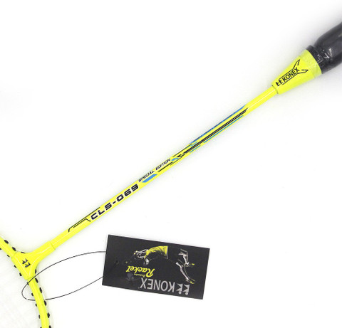 Konex CLS-069 SINGLE PIECE JOINTLESS BADMINTON RACKET Yellow