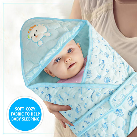 TINY LOOKS Baby Sleeping Bag Cum Baby Quilted Baby Bedding Bag