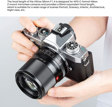viltrox 56mm F1.4 Autofocus , Compatible with APS-C Nikon Z-Mount