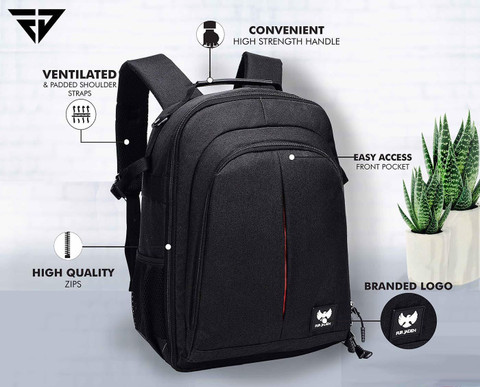 FUR JADEN DSLR SLR Camera Lens 14 Inch Laptop Camera Backpack