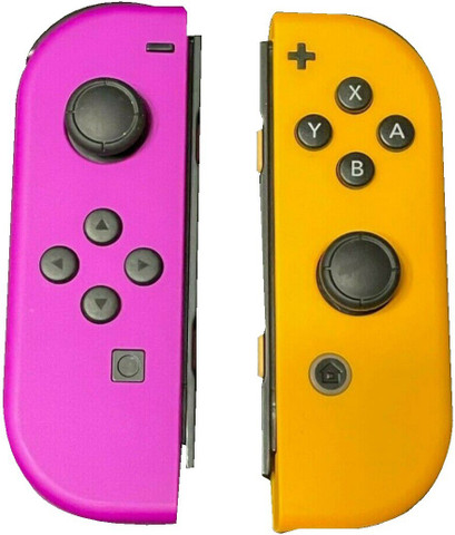 Nintendo Switch 紫と黄色のJoy-Con Nintendo Switch Joy-Con Pair (L & R), Neon Purple and Neon