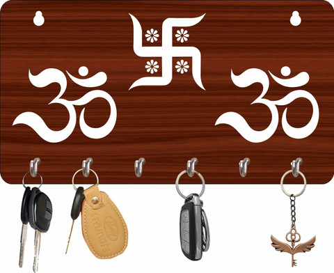 JETAL CREATION OM AND SAKHIYA Wood Key Holder Price in India - Buy