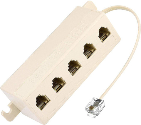 Rj11 Male To RJ45 Female Extension Telephone Cord Converter Splitter Cable