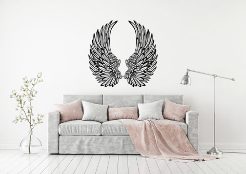 Wing 壁掛け♡ PICASSO SIGNAGE 60 cm Angel Wings Wall Sticker for Living Room