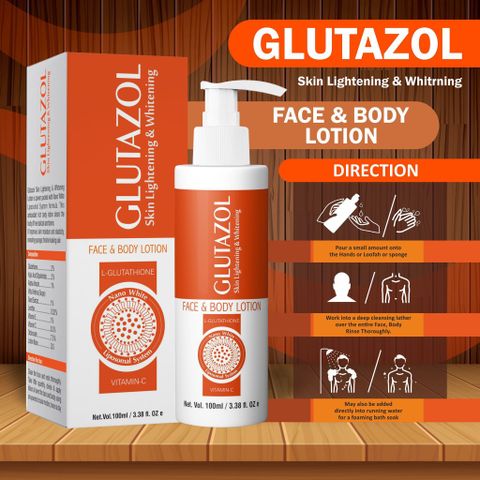 GLUTAZOL Skin Lightening & Whitening Face & Body Lotion 100ml (100 ml)
