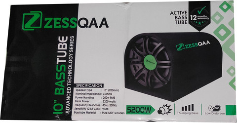 bass2008 ZESSQAA ZQ-801BST 8 Inch Active Bass Tube with Inbuilt
