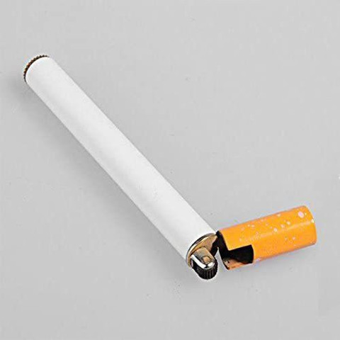WHITE POPCORN Cool Lighter Cigarette Shaped Mini Lighter Refillable Butane  Gas Jet Flame Cigar Outdoor Camp Pocket Lighter Price in India