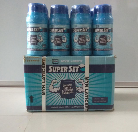 MYK LATICRETE Superset (Pack of 12 of 300 ML Each) Cement Enhancer