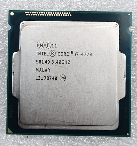 Intel Core i7 4770 3.40GHz LGA1150 Haswell 動作確認品 (J21011) Intel Core i7-4770 SR149 4 Core 3.40GHZ Prozessor 8 MB Cache