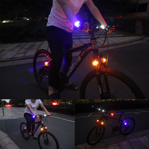 Night Rider Bike Light LED Warning Light For Running Jogging