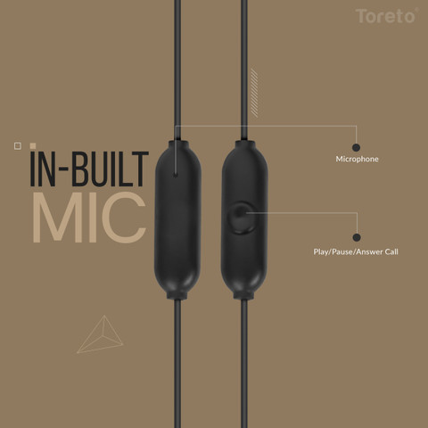 Toreto TOR-256 Fusion 2 in-Ear Wired Earphones with Mic, Superior
