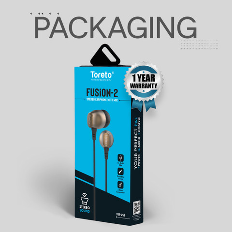 Toreto TOR-256 Fusion 2 in-Ear Wired Earphones with Mic, Superior