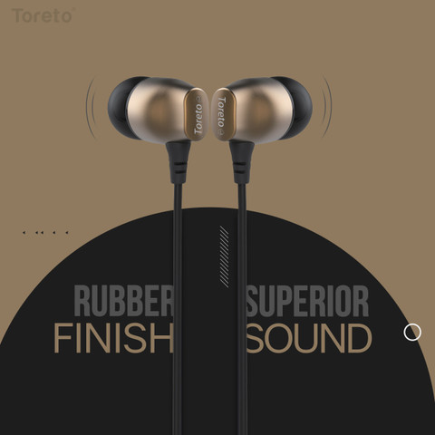 Toreto TOR-256 Fusion 2 in-Ear Wired Earphones with Mic, Superior Toreto TOR-256 Fusion 2 in-Ear Wired Earphones with Mic, Superior
