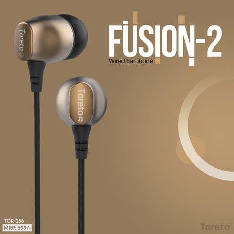 Toreto TOR-256 Fusion 2 in-Ear Wired Earphones with Mic, Superior