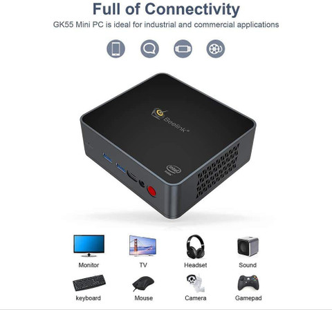beelink Mini Pc GK55 - Windows 10, 2.7 Ghz, Intel J4125, 600 MB