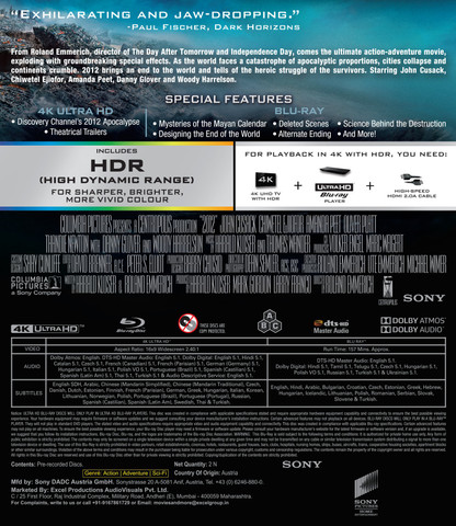 2012 (4K UHD + Blu-ray) (2-Disc) Price in India - Buy 2012 (4K UHD