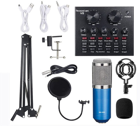 Cezo Condenser Microphone BM 800 Bundle,Mic Kit with Live Sound