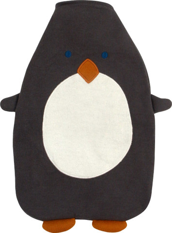 2 L Hot Water Bottle Penguin With Bird On Head Hot Water Bottle With Cover Soft Velvet Hot Water Bag For Pain Relief Hot Water Bottle For Winter Bed For Hands