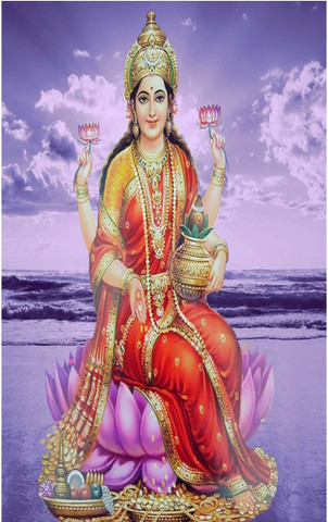 Laxmi Ji Roop Lord Laxmi Ji Wall Poster For Room Paper Print - Religious posters in ...