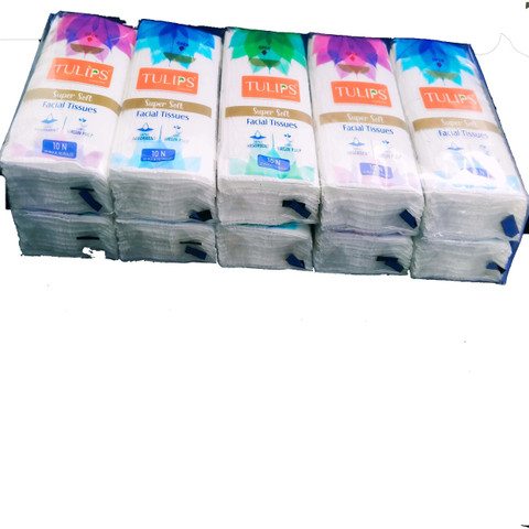 Tulips POCKET TISSUES 2 PLY 10 PULL PACK OF 6 - Price in India