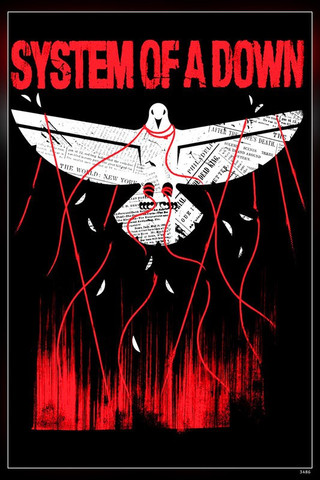 System of a down 直筆 サイン ポスター Poster System of a Down