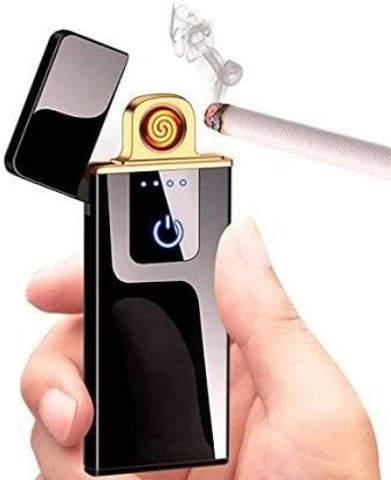 fancy lighters for cigarettes amblic Universal Coil Cigarette Lighter with Slide USB Electric Stylish Fancy  Lighter Stainless Steel New Model Lighter for Men/Women/Travelling/Cigarette  Cigarette Lighter Price in India
