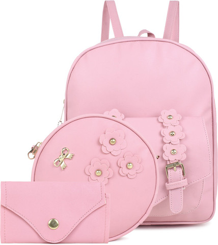 Flipkart.com | Rubal 3-Piece Fashion Cute Stylish Leather Backpack & Sling  Bag Set for Girls & Women Daypack - Daypack