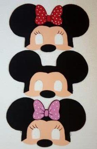 minnie mouse mask template