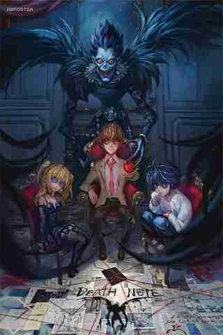 Death Note Anime Poster - Exclusive Artwork Collection | Paper ...