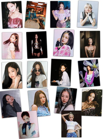 Blackpink Jennie Solo Laminated Lomo Cards Pack of 18 Premium