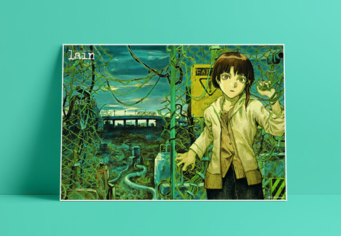 Serial Experiments Lain: Lain Lwakura Anime Series Art Effect