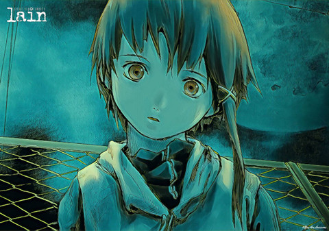Serial Experiments Lain: Lain Lwakura Anime Series Art Effect