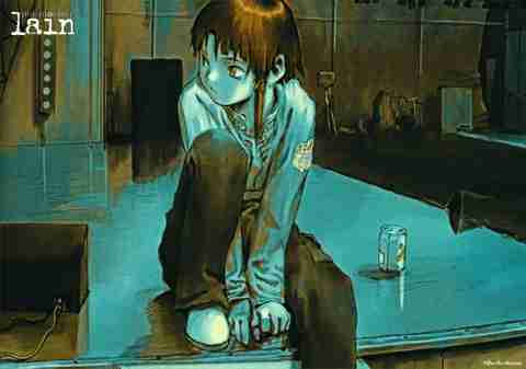 Serial Experiments Lain: Lain Lwakura Anime Series Art Effect