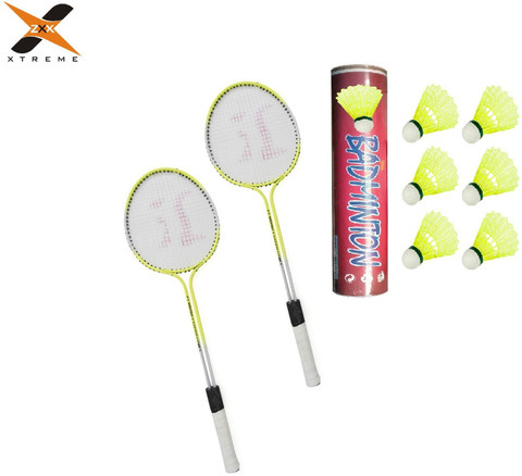 ZXX XTREME G-17-ZX Double Shaft Badminton Racquet Set with Free