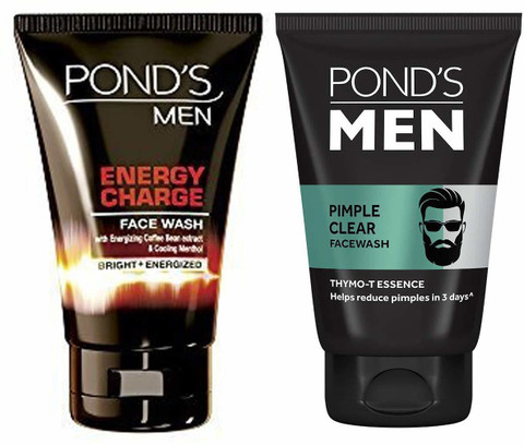 Pond's Men Energy Charge Face Wash 50g – Mit Kaffeebohnen-Extrakt & Menthol | Reinigt Und Erfrischt