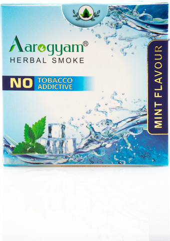 Aarogyam Herbals Tobacco & Nicotine Free Cigarette for Relieve Stres ( Mint  Flavour - 10 Sticks ) Smoking Cessations Price in India