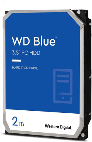 WD WD Blue PC Hard Drive 2 TB Desktop Silver SATA Internal Hard