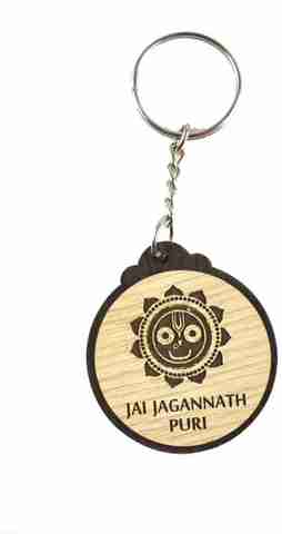 Jagannath World Lord Jagannath Wooden Key Ring,Pack of 1 Key Chain ...