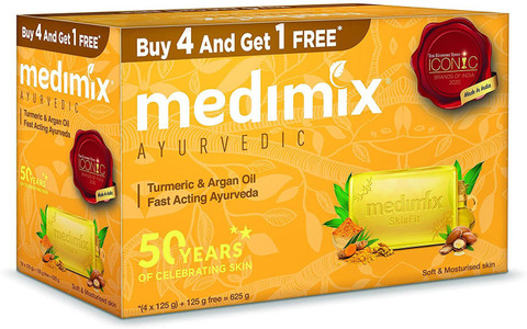 Medimix Ayurveda Seife, 125 G – Mit Kokosöl & 18 Kräutern, Für Die Ganze Familie