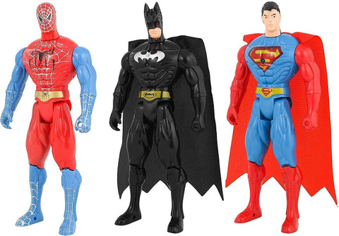 Fullkart Spiderman, Superman, Batman Super-Hero Figuring