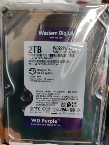 WD SC HA520 2 TB Desktop, Network Attached Storage, Surveillance