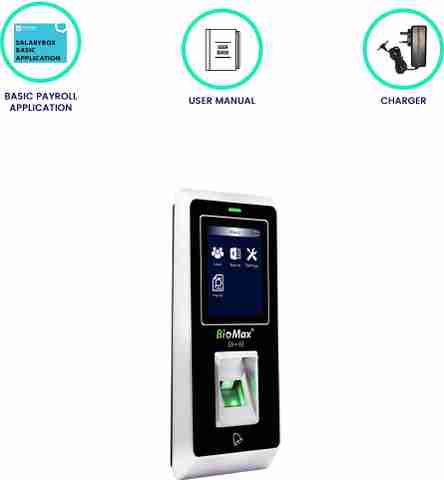 Punch In Out Machine SalaryBox Biomax BM22 Face Biometric Device For Employees, Punch In ...