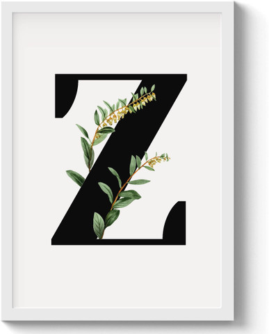 AYHB♡F GS DECOR Aesthetic Botanical Letter 'F' Wall Frame | Wall Decor