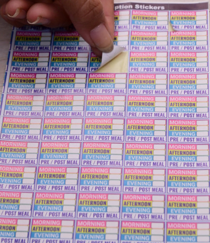 SudhaLaxmi 2.54 cm Prescription Stickers/Labels/Dose Stickers/Dose ...