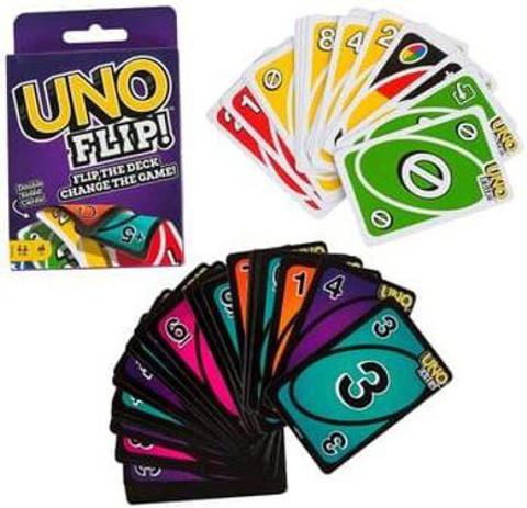 QPK UNO FLIP CARD GAME COMPLETE PACK OF 112 CARDS (Multicolor